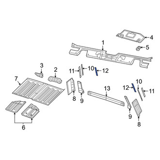 Jeep OE - Left Roof Opening Trim Clip