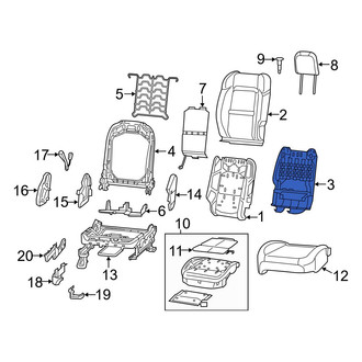 Jeep OE - Front Right Seat Back Panel