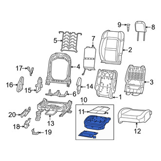 Jeep OE - Front Left Seat Cushion Foam