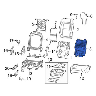 Jeep OE - Front Right Seat Back Panel