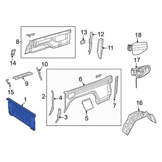 Jeep OE - Rear Truck Bed Panel