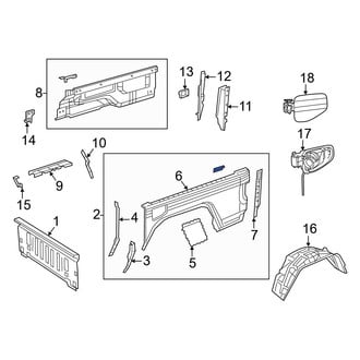 Jeep OE - Rear Left Truck Bed Panel