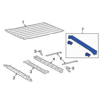 Jeep OE - Rear Truck Bed Floor Sill