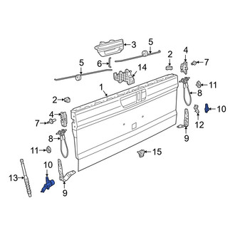 Jeep OE - Rear Left Tailgate Hinge