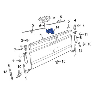 Jeep OE - Rear Left Tailgate Lock Actuator Motor