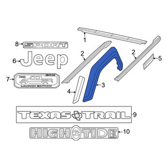 Jeep OE - Rear Right Fender Flare