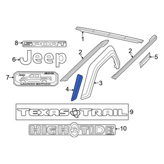 Jeep OE - Rear Left Stone Guard