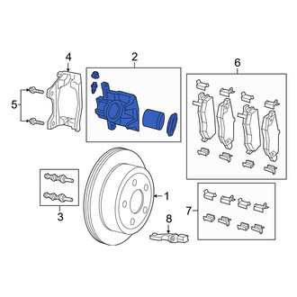Jeep OE - Rear Left Disc Brake Caliper