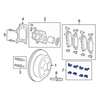 Jeep OE - Rear Disc Brake Pad Set