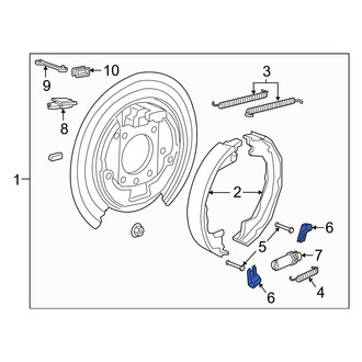 Jeep OE - Parking Brake Shoe Set Clip