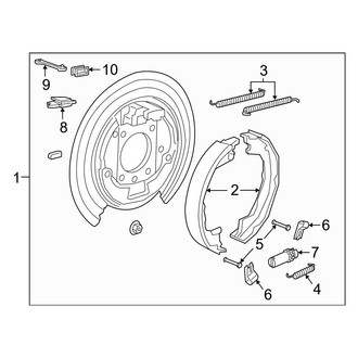 Jeep OE - Rear Suspension - Parking Brake