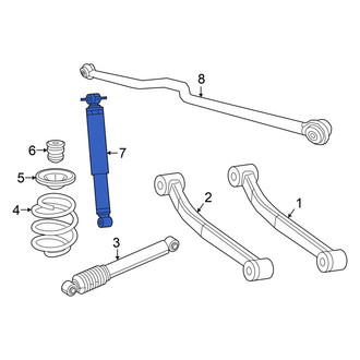 Jeep OE - Rear Right Suspension Shock Absorber