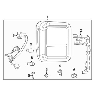 Jeep OE - Rear Lamps - Combination Lamps (Halogen)