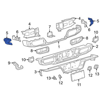 Jeep OE - Rear Left Outer Bumper Cover Bracket