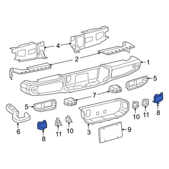 Jeep OE - Rear Right Reflector Panel