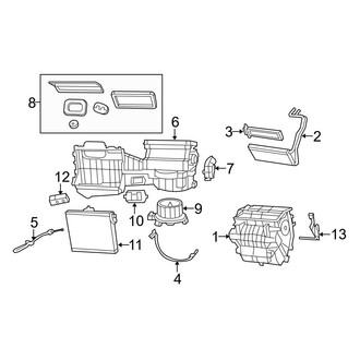 Jeep OE - Air Conditioner & Heater - Evaporator & Heater Components