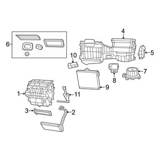 Jeep OE - Air Conditioner & Heater - Evaporator & Heater Components