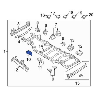 Jeep OE - Front Left Frame Rail Bracket