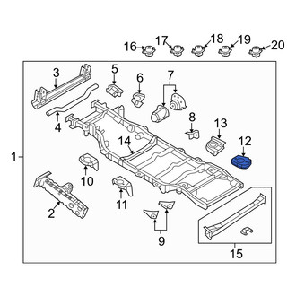Jeep OE - Rear Left Frame Rail Bracket