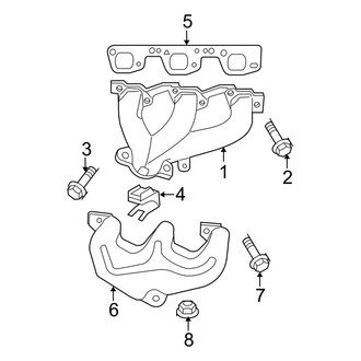 Jeep OE - Exhaust System - Manifold (3.8L)