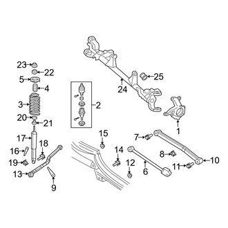 Jeep OE - Front Suspension - Suspension Components (RWD 3.8L)