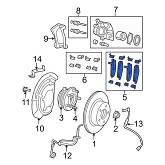 Jeep OE - Front Disc Brake Pad Set