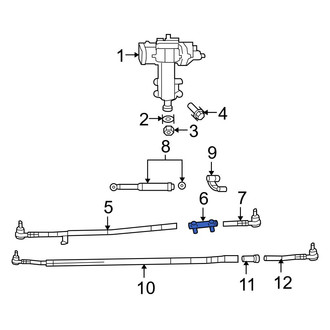 Jeep OE - Steering Tie Rod End Adjusting Sleeve