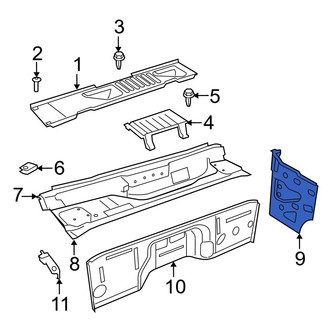 Jeep OE - Front Right Cowl Side Panel