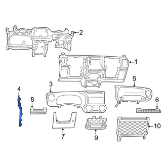 Jeep OE - Left Instrument Panel Side Cover