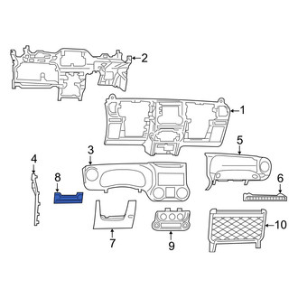 Jeep OE - Steering Column Cover Bracket