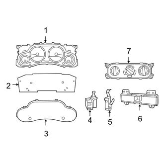 Jeep OE - Instrument Panel - Cluster & Switches