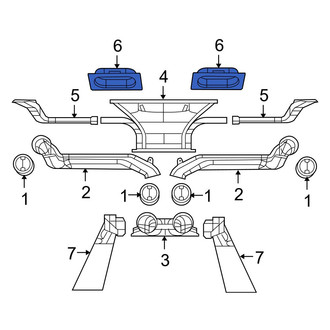Jeep OE - Center Upper Instrument Panel Air Duct
