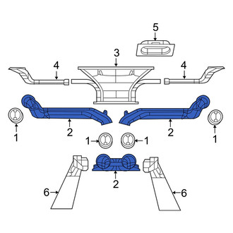 Jeep OE - Center Instrument Panel Air Duct