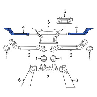 Jeep OE - Left Upper Instrument Panel Air Duct