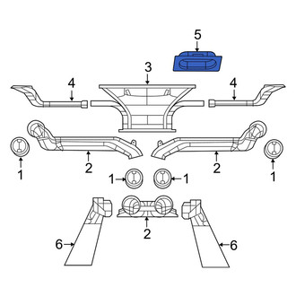 Jeep OE - Center Upper Instrument Panel Air Duct