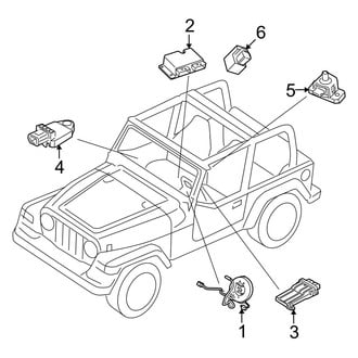 Jeep OE - Restraint Systems - Air Bag Components (Modules & Sensors)