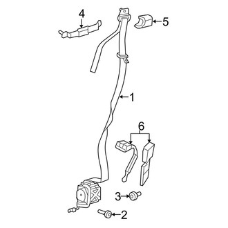 Jeep OE - Restraint Systems - Front Seat Belts (Unlimited Rubicon / Unlimited Sahara / Unlimited Sport)