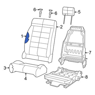Jeep OE - Front Right Seat Back Cushion