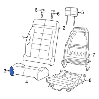 Jeep OE - Front Left Seat Cushion Foam
