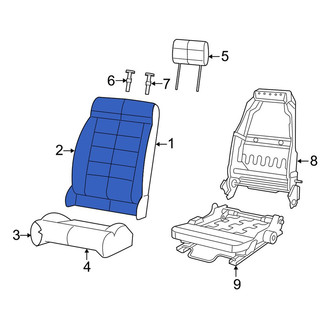Jeep OE - Front Left Seat Back Cushion Cover