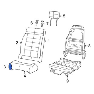 Jeep OE - Front Left Seat Cushion Foam