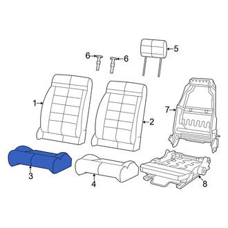 Jeep OE - Front Right Seat Cushion Foam