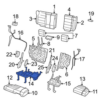 Jeep OE - Rear Right Seat Frame