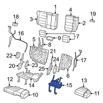 Jeep OE - Rear Left Seat Frame