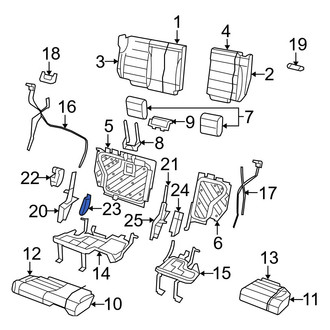Jeep OE - Center Seat Hinge Cover