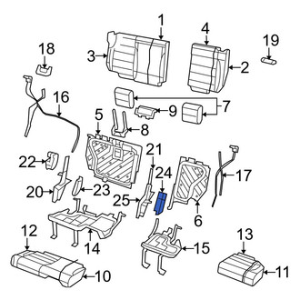 Jeep OE - Center Seat Hinge Cover