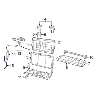 Jeep OE - Lower Folding Seat Release Cable