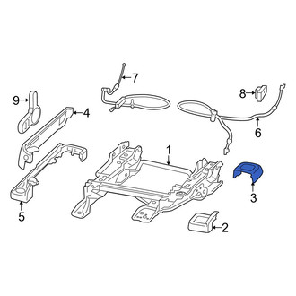 Jeep OE - Rear Seat Track Cover