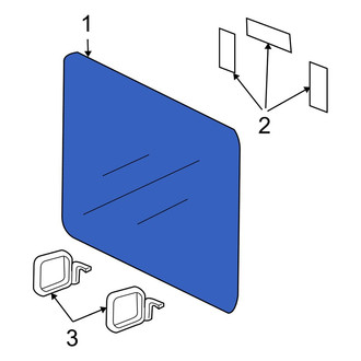 Jeep OE - Left Side Panel Glass