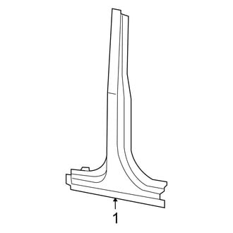 Jeep OE - Pillars, Rocker & Floor - Center Pillar (Unlimited Rubicon / Unlimited Sahara / Unlimited X)